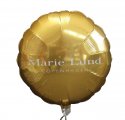 Folien-Ballon 45 cm rund gold 1-farbiger Werbedruck