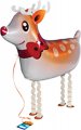 Airwalker Folien-Ballon Rentier mit roter Nase - Rudolph 