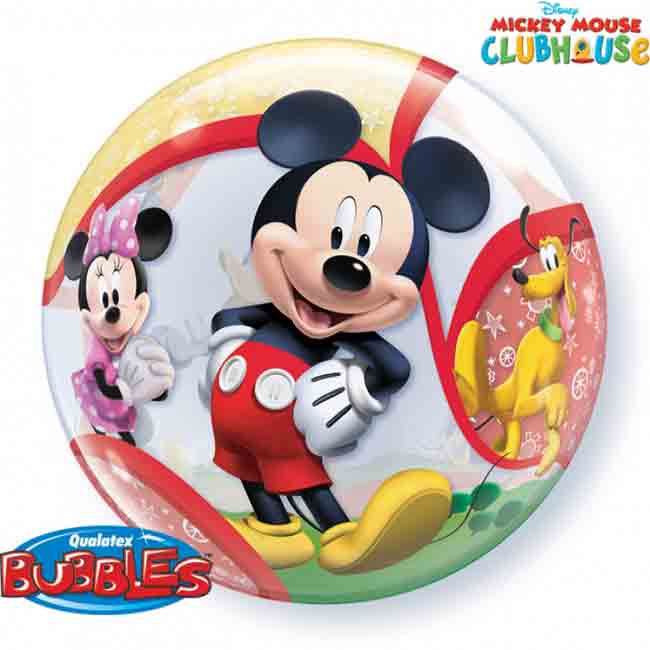 Qualatex-Bubble mit Mickey Mouse Druck