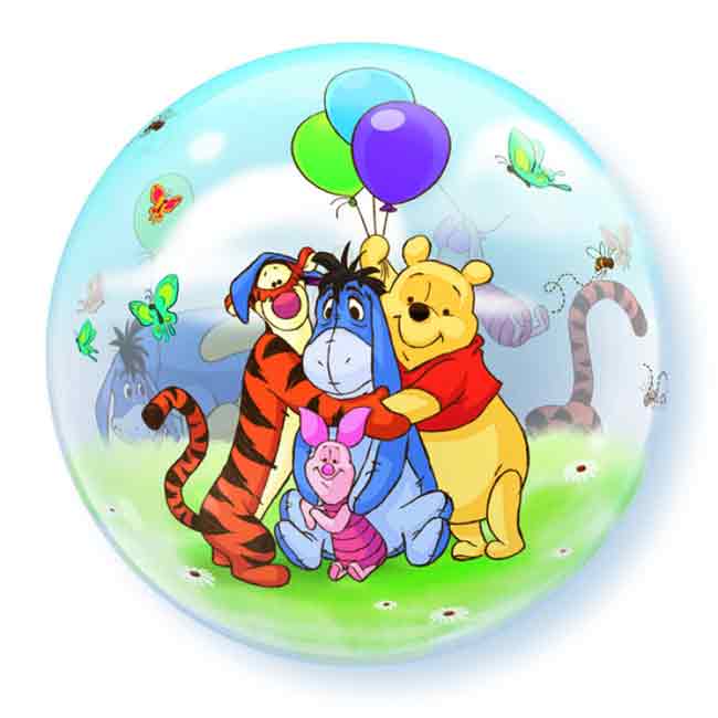 56 cm Folienballon mit Winnie Pooh Aufdruck