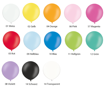 Riesenballon-Farben
