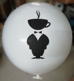 Runder Riesenballon mit 1-farbigem Aufdruck